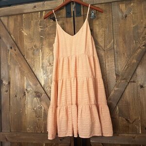 Peach Tiered Sundress